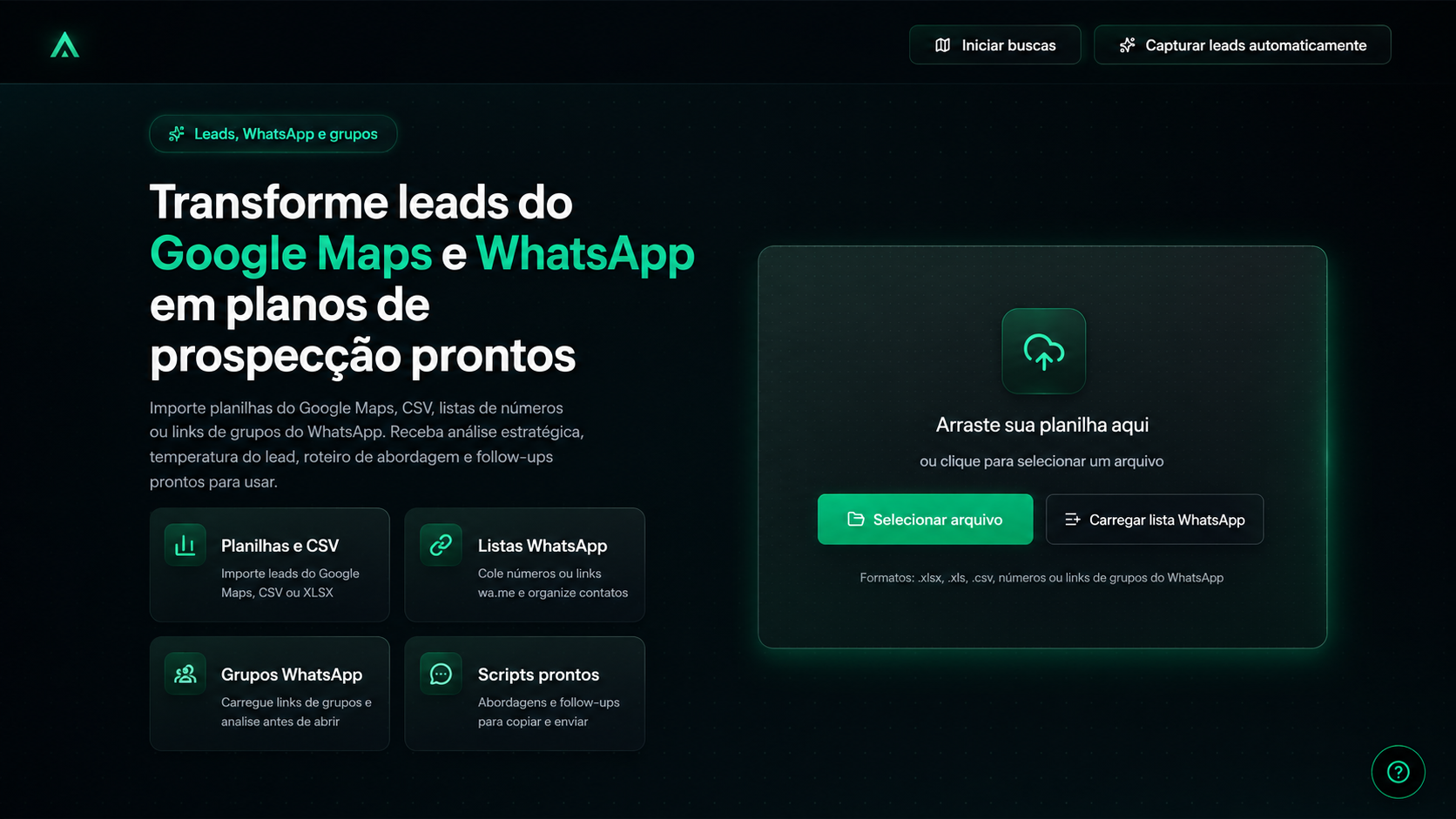 Busca inteligente iniciada no Alpha Prospect